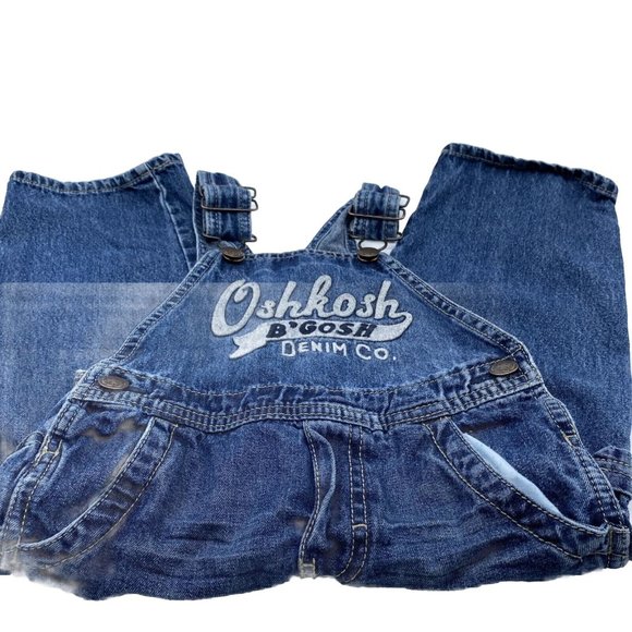 OshKosh B’Gosh Denim Co Blue Toddler Boys Jean Overalls Size 2T - Picture 10 of 10